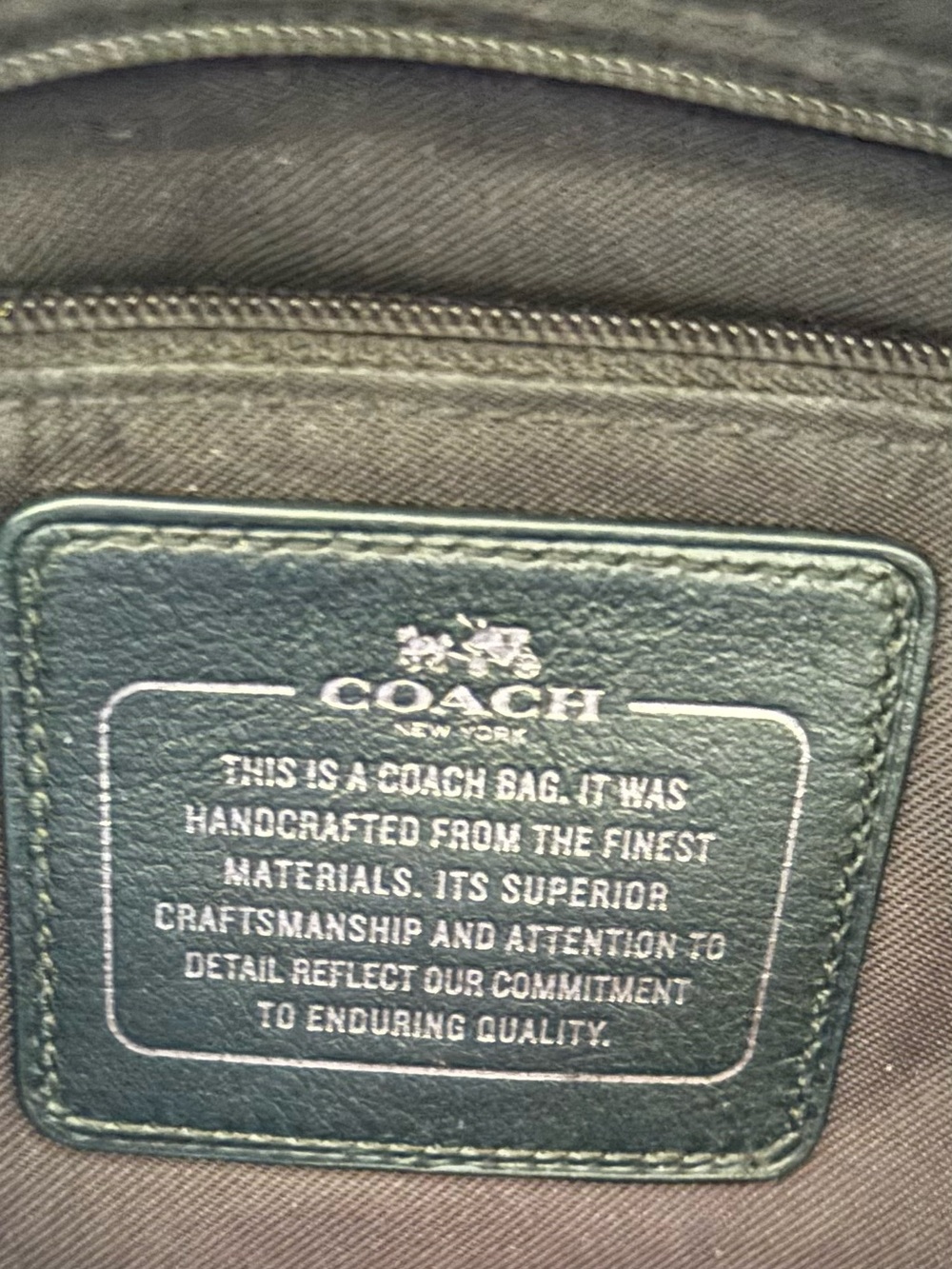 Coach Metallic Brown Pebbled Leather Satchel - Picture 3 of 12